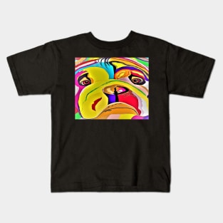 Colorful Bulldog Kids T-Shirt